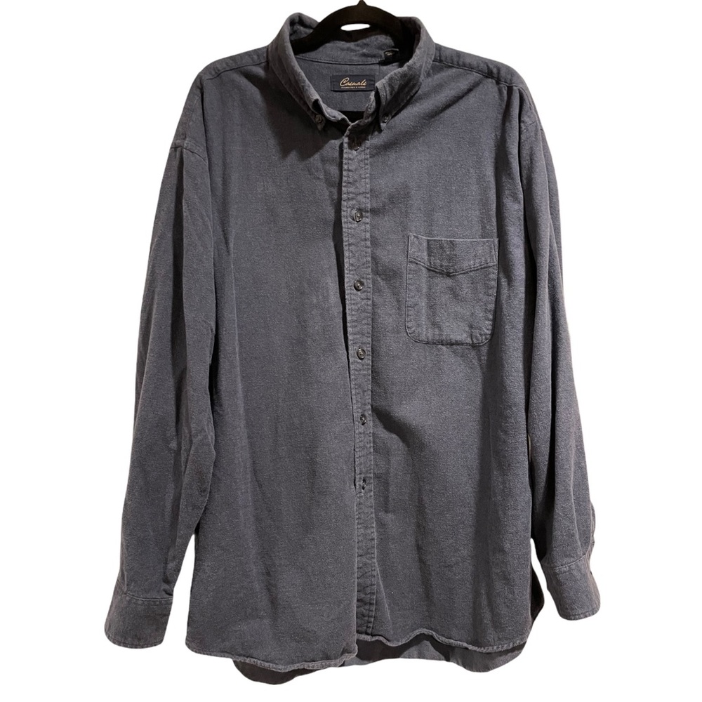 Distressed Long Sleeve Flannel Jacket Button Down Shirt Coat